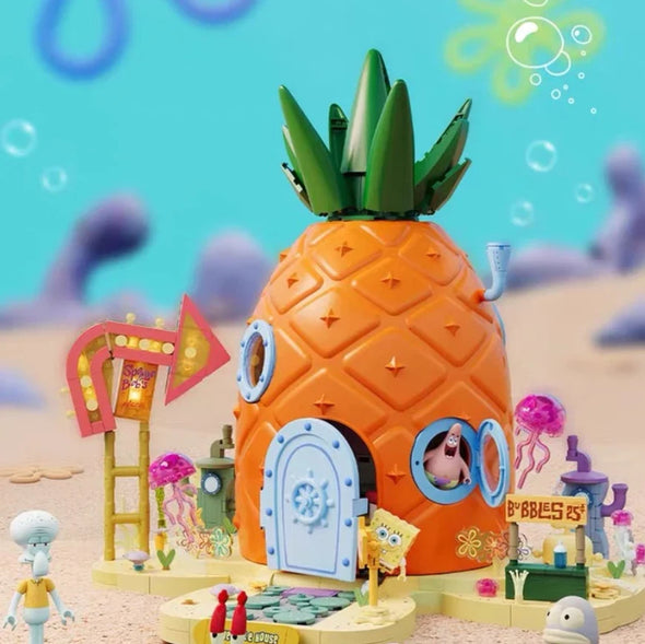 AREA-X AB0032 SpongeBob Pineapple House SquarePants MOC-Set Bricks Kids Toy-Gift