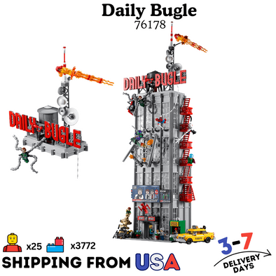 3772PCS Daily Bugle Marvel Skyscraper Building Blocks Toy Gift Set 76178 US