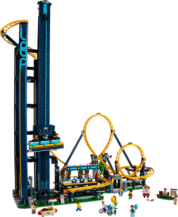 3756PCS Loop Coaster Park Buildings Block CN