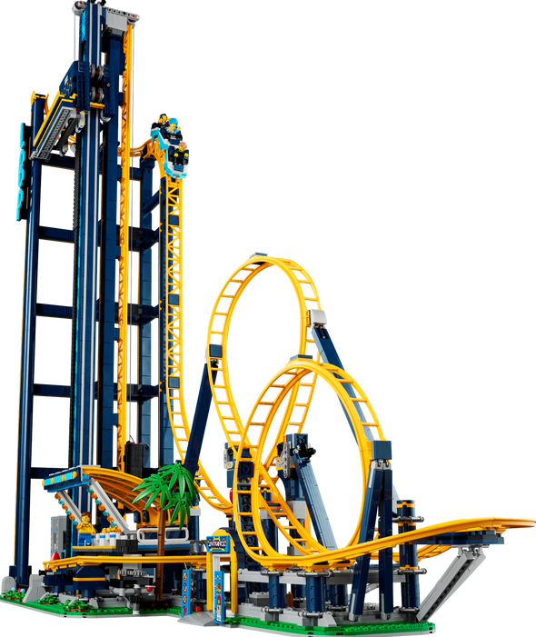 3756PCS Loop Coaster Park Buildings Block CN