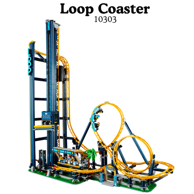 3756PCS Loop Coaster Park Buildings Block CN