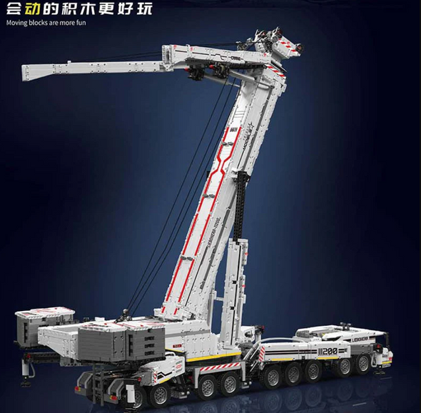 8506 pcs Mouldking 17007&17008 RC Liebherr LTM 11200