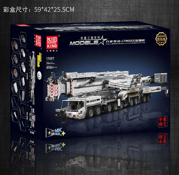 8506 pcs Mouldking 17007&17008 RC Liebherr LTM 11200