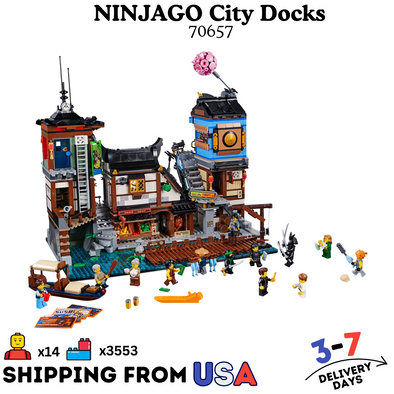 3553pcs King 89066 NINJAGO City Docks US