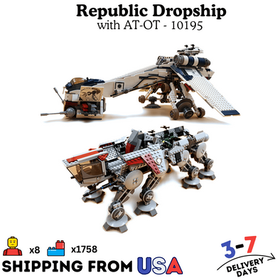 1808 pcs 19014 Republic Dropship with AT-OT Walker LP05053 LG10195