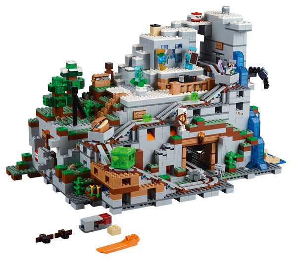 2688PCS Miniecraft The Mountain Cave Compatible 21137