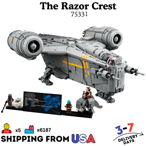 6187PCS The Razor Crest 75331 USA