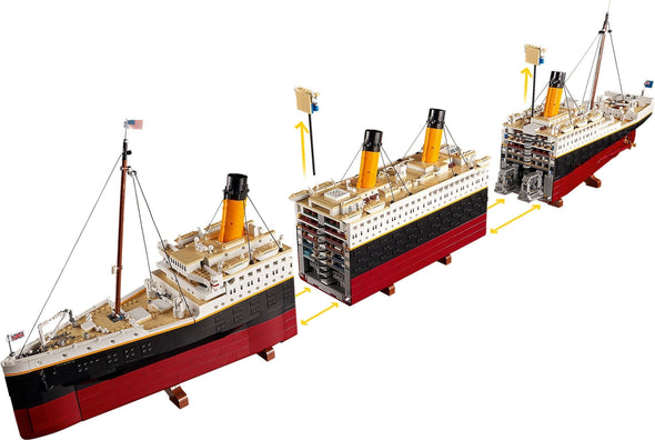 9090pcs Jie Star Titanic Compatible Blocks US