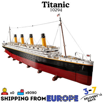 9090pcs Jie Star Titanic Compatible Blocks EU