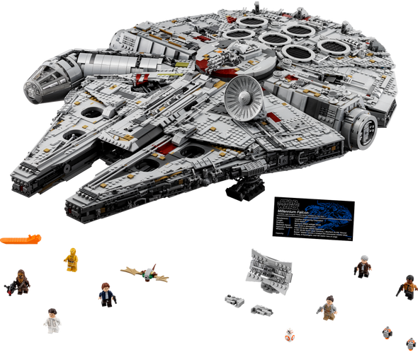 7541pcs Star Wars Millennium Falcon UCS Compatible 75192 EU