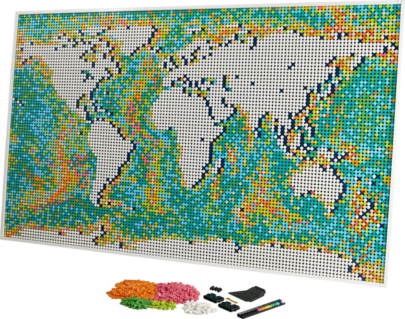 11695PCS 99007 31203 Art World Map US
