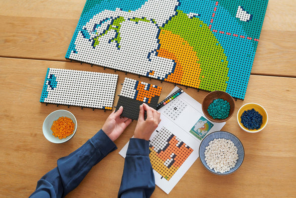 11695PCS 99007 31203 Art World Map US