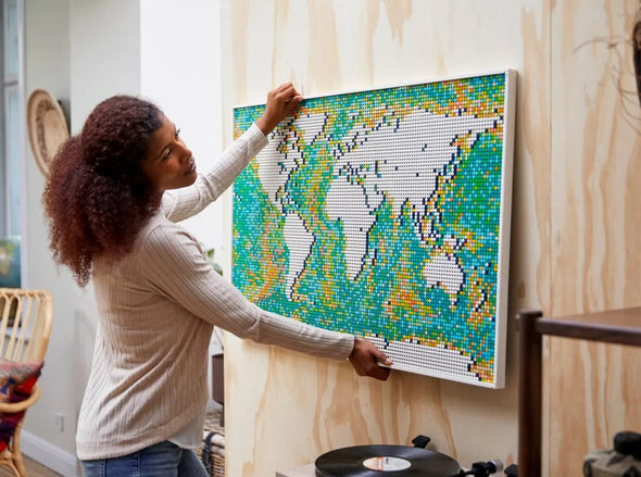 11695PCS 99007 31203 Art World Map US